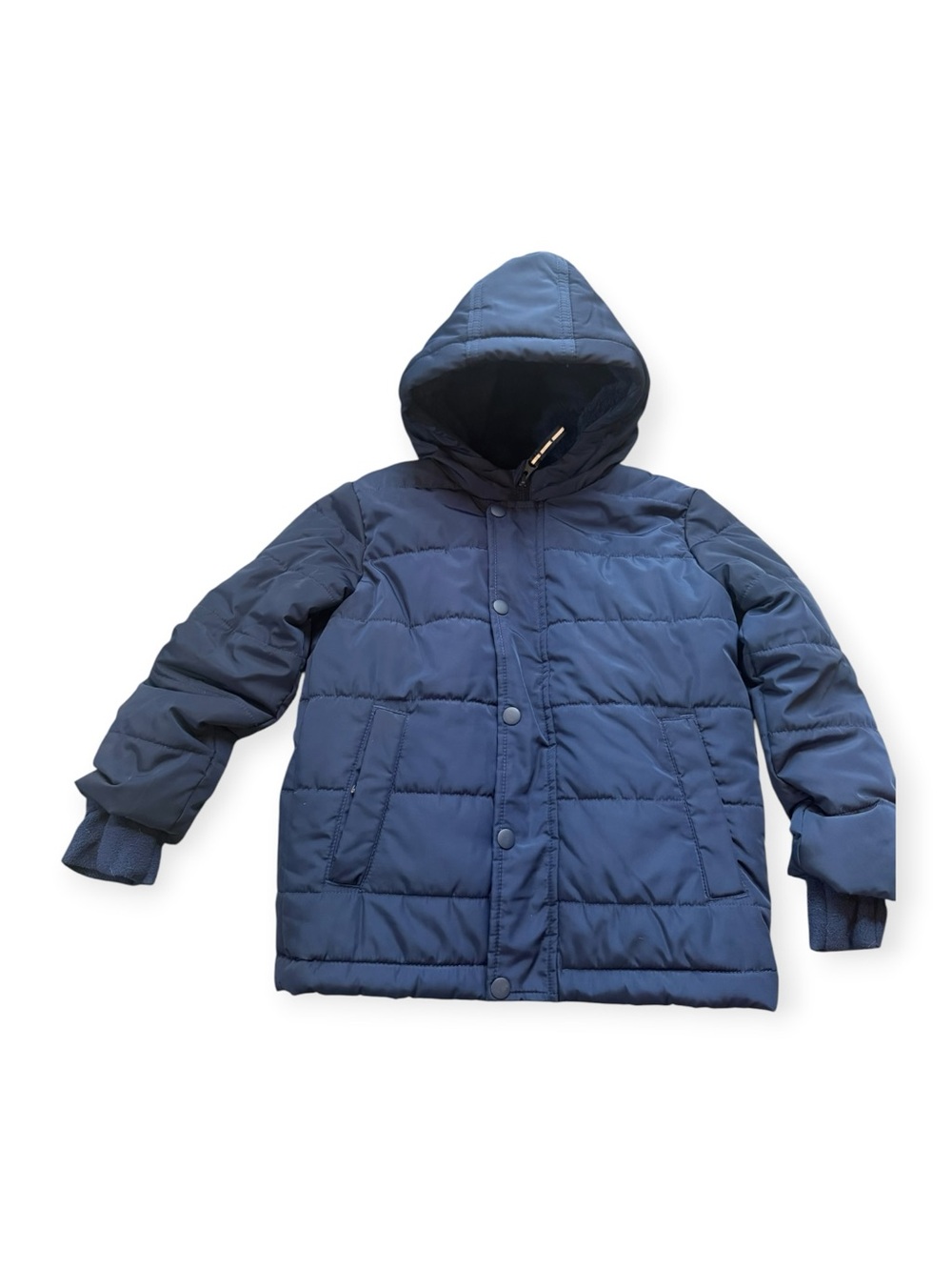 5T Cat & Jack Navy Hooded Puffer Coat